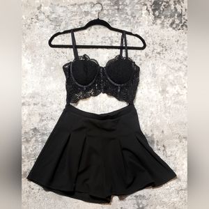 Bláshe Black Romper, Spaghetti Strap